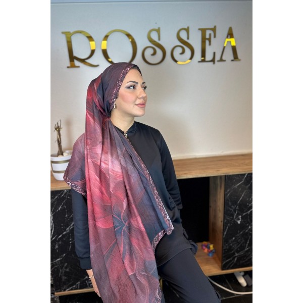 Desenli Bambu Şal 029B